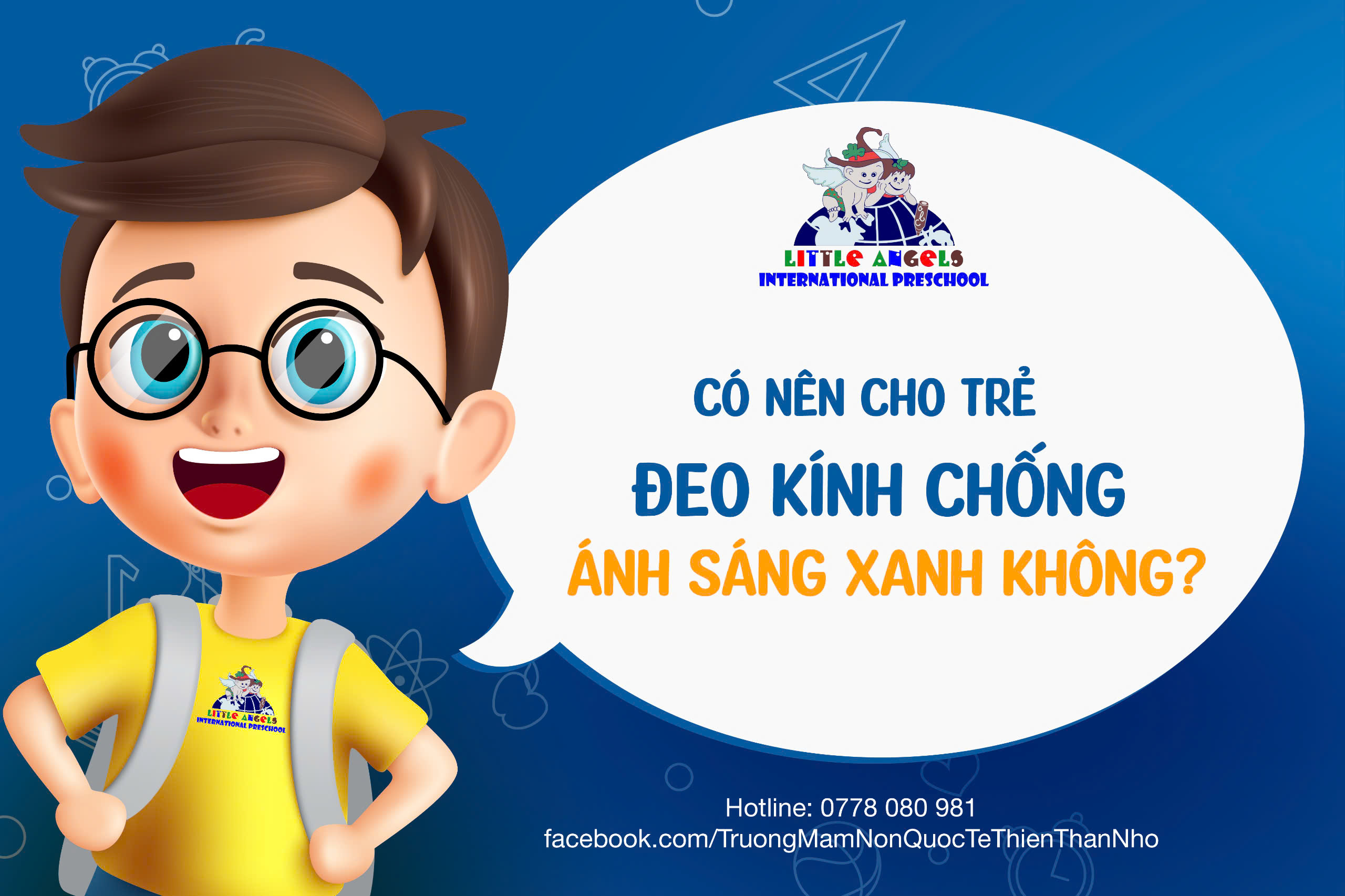 CÓ NÊN CHO TRẺ ĐEO KÍNH CHỐNG ÁNH SÁNG XANH KHÔNG- THIÊN THẦN NHỎ